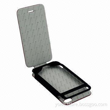 Leather Case for iPhone 4/4S, Shock-absorption, Scratch Resistance